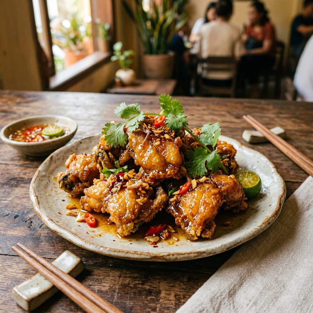 Ếch chiên mắm