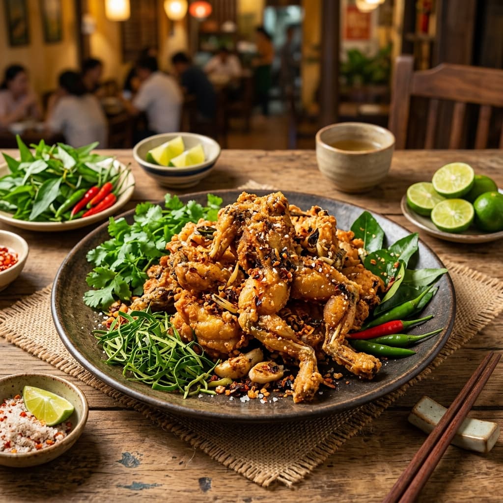 Ếch rang muối