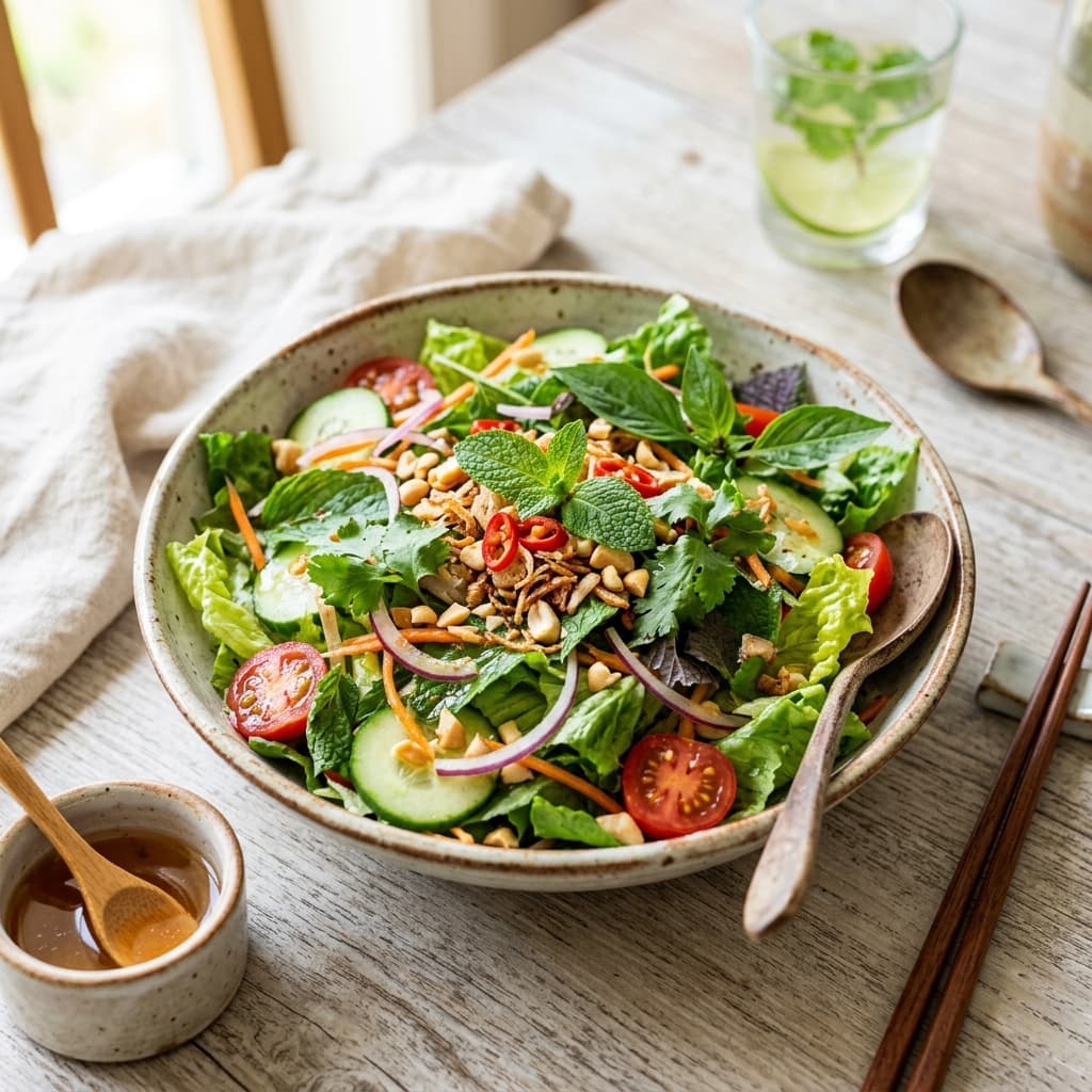 Salad rau trộn